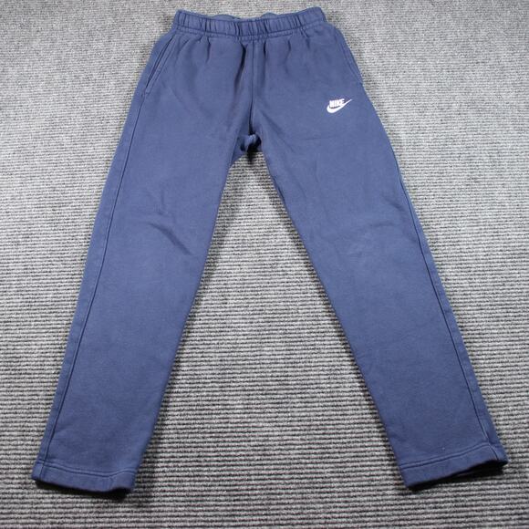 Nike Sweatpants Womens XS Blue Fleece Open Hem Elastic Waist - Picture 2 of 8